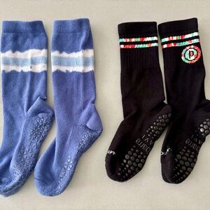 Set of Two Pure Barre grippy socks Small